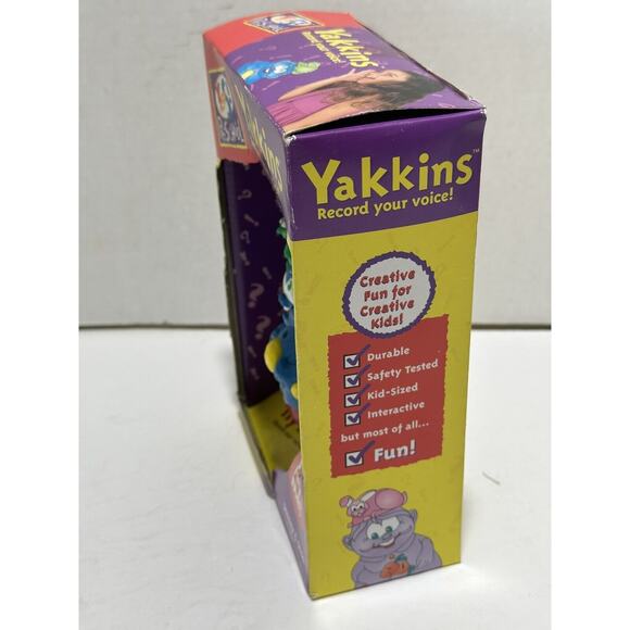 Rare 1997 Yes! Preschool Yakkins STONEY & DINO record your voice Need Batery VTG - Picture 4 of 6